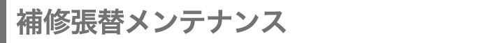補修張替メンテナンス